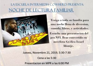 Family Night Flyer Spanish