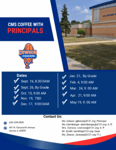 Coffee with Principal dates